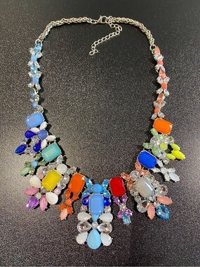 Multicolor Statement Bib Necklace